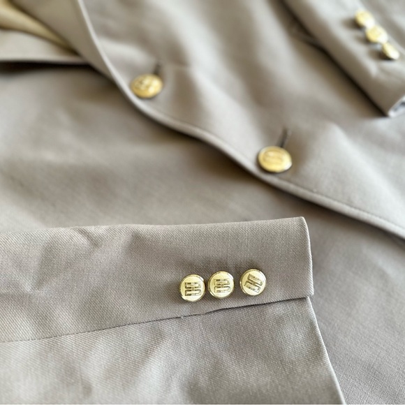 DAKS London Wool Mens Sport Coat Blazer 40 Brown Gold Buttons - Picture 6 of 8